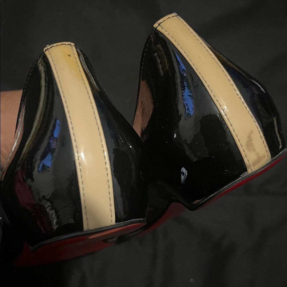 Christian Louboutin SALVAGE Madam Mouse size 38 Black Patent Leather Flats - Picture 11 of 17
